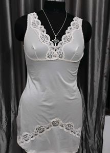 Vintage Lace Trim Slip Dress