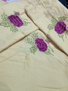 Floral Embroidered Bedsheet Set