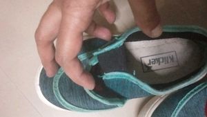 Sea Green Teal Casual Slip-On Shoes