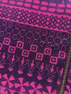 Purple and Pink Patterned Stretchable Kurta