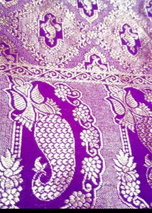 1new silk  purple saree and 2bliouse