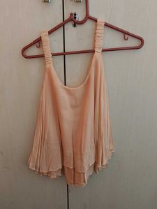 Peach Flowy Tank Top