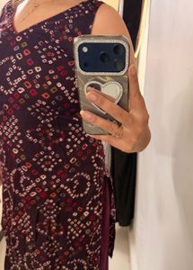 Beautiful Bandhani Print single Kurta