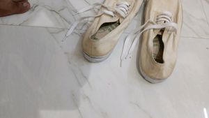 White Canvas School Sports Shoes.