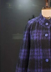Purple Plaid Coat