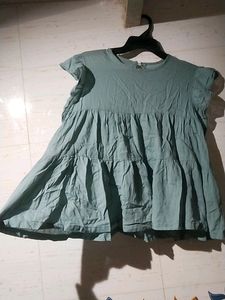 Sage Green Tiered Top