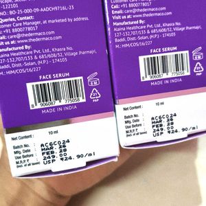 PACK OF 2 The Derma Co 10% Niacinamide Serum with