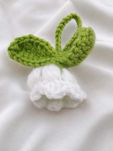 Handmade Crochet Flower Hair Clip