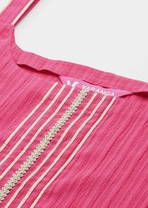 3 piece  Pink Kurta Set with Dupatta