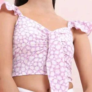 Floral Ruffle Top