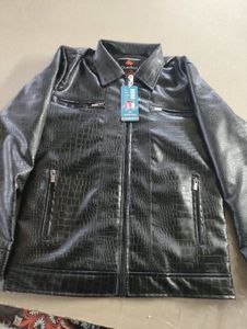 Stylish Black Faux Leather Jacket