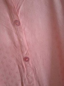 Chic Pink Cotton Short Kurta🌸