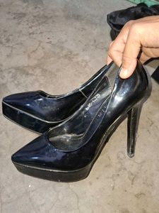 Elegant Black Patent Heels