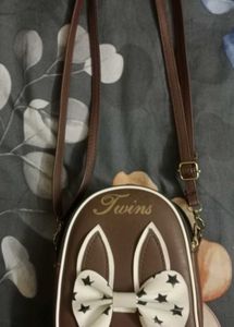 Cute Brown Bunny Crossbody Bag