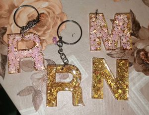 Resin Handmade Alphabet Keychain