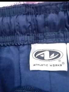 Athletic works -Navy Blue track rain pants