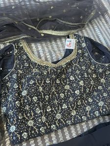 Elegant Grey Lehenga Choli Set