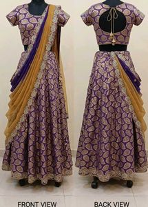 Designer Banarasi Lehenga Choli Set