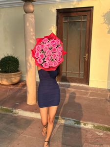 Elegant Navy Blue Cocktail Dress