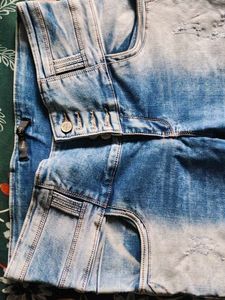 Denim High Waist Skinny Jeans