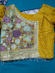 Yellow Indo-western Set with Embellished Top