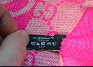 Designer Pink Gucci Scarf