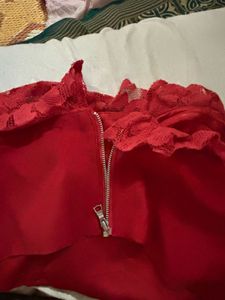 Vibrant Red Lace corset