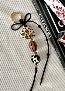 Handmade Beaded Heart &amp; Floral Keychain