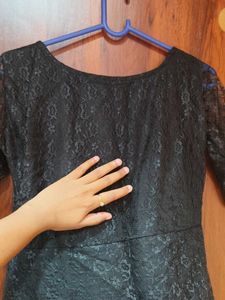 Elegant Black Lace Dress