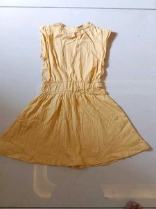 Girls Yellow 'Awesome' Dress