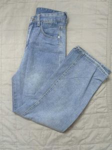 Light Wash Distressed Denim Jeans