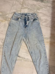 Zudio Light Blue Mom Fit Jeans