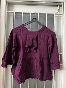 Purple Ethnic Kurta