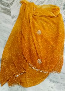 Golden Yellow Saree