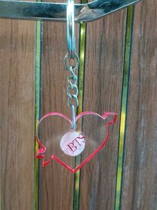 BTS Heart Shaped Keychain