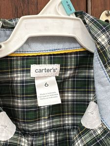 Carter's Plaid Long Sleeve Shirt