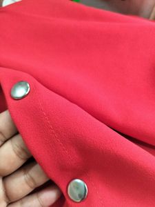 Chic Red Wide Leg Pants