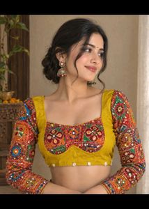 Embroidered Yellow Blouse