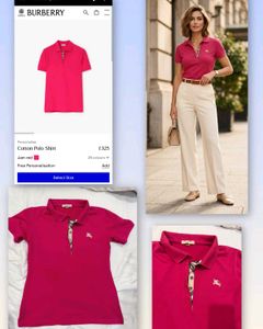 Burberry Pink Polo Tee