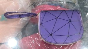 Geometric Purple Wallet