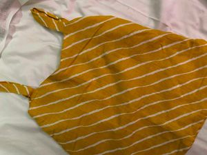 Yellow Ethnic Kurta Top