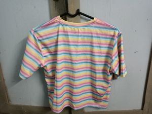 Striped Cropped Tshirt