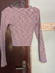 Chic Ribbed Knit Crop Top