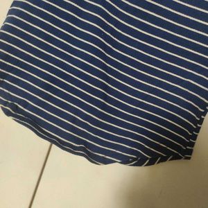 Striped Blue Top For Women