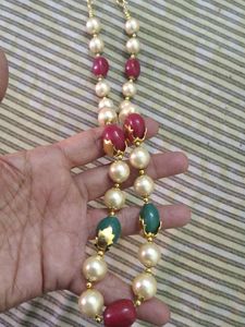 Vintage Beaded Pearl Necklace
