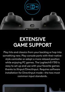 Logitech F310 Game Controller (Open Box)