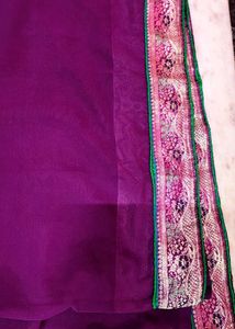 Elegant Purple Silk Saree (without blouse)