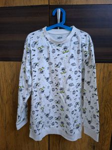 Fun Cartoon Print Sweatshirt