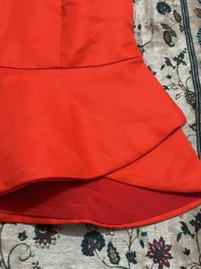 Stunning Red Peplum Embellished top
