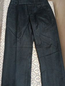 Dark Black Straight Leg Pants